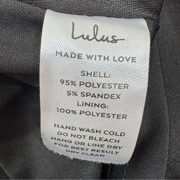 Lulus Amelia Plunge Neck Racerback Sleeveless Maxi Dress Evening Gown Black XS - Picture 11 of 14